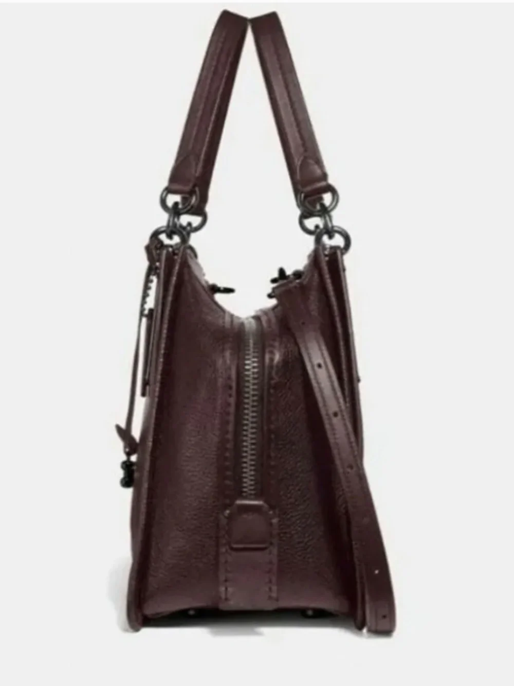 Coach Dreamer Satchel in Oxblood with Gunmetal Hardware